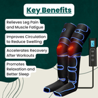 Leg Massager with Compression for Circulation Relief - Foot and Leg Massage Machine Boots