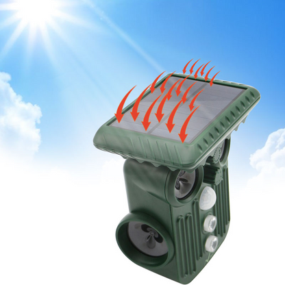Ultrasonic Solar Deer Repeller | 5 Adjustable Modes. Waterproof & Eco-Friendly for Home Gardens and Yards