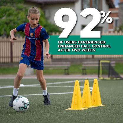 Football Pro Training Mat | Anti-Slip, 2x2m Size & Video Program for Skill Enhancement and Home Training