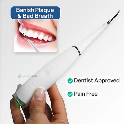 Tartar Remover for Teeth & Dental Scaler Tool | Ultrasonic Plaque Remover | Electric Teeth Cleaner At-Home Kit | 3-Mode