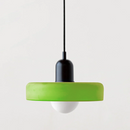 Scandi Bauhaus Pendant Light – Stylish Orange Ceiling Lamp for Contemporary Spaces