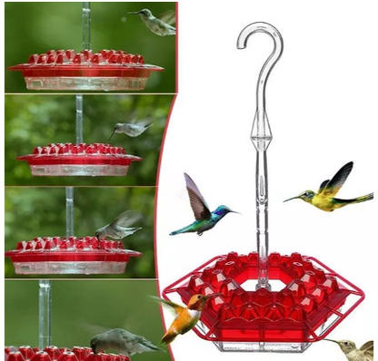 Ant Proof Hummingbird Feeder | 30 Feeding Ports, UV Resistant & Ideal for Outdoor Bird Watching