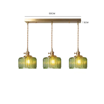Vintage Crystal Pendant Light Fixture for Dining Room & Living Room Decor