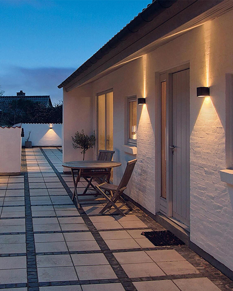 LED Outdoor Up Down Wall Light | Waterproof Metal Fixture for Patio. Garden & Entryway Illumination