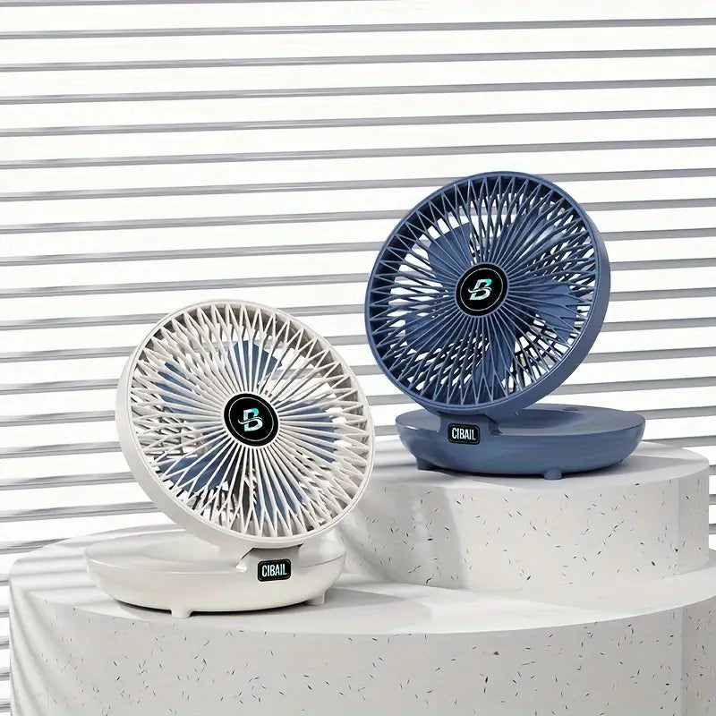 Portable Wall Fan | Multifunctional, USB Rechargeable & Whisper Quiet for Home, Office & Outdoor Use