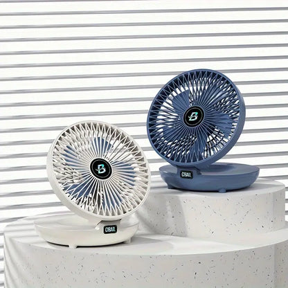 Portable Wall Fan | Multifunctional, USB Rechargeable & Whisper Quiet for Home, Office & Outdoor Use