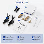 Rechargeable Digital Behind the Ear Hearing Aids BTE With Noise Reduction