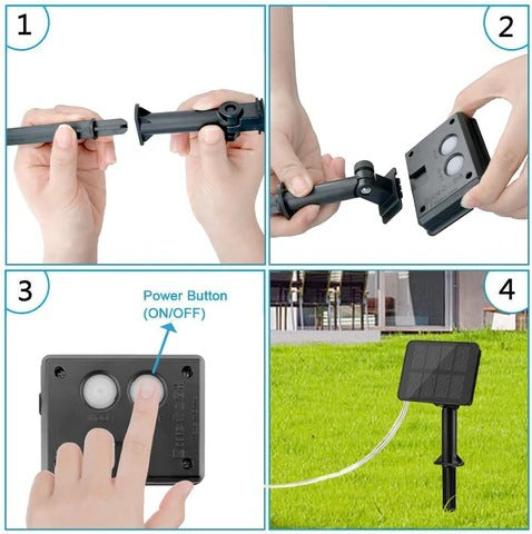 300 LED Lumify Solar Fairy Lights - Warm White Lights for Garden Decor