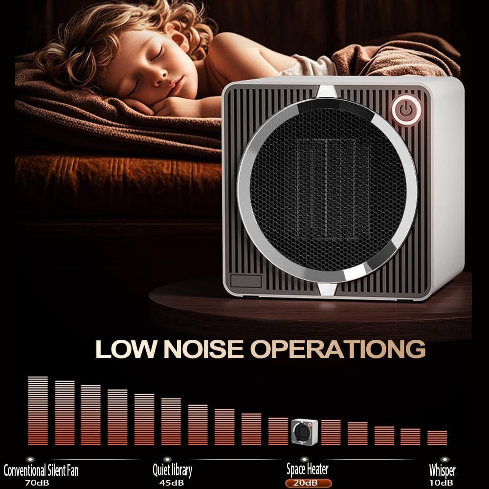 500W Electric PTC Ceramic Heater | Rapid Heating, Energy Efficient & Safe for Indoor Use in Winter