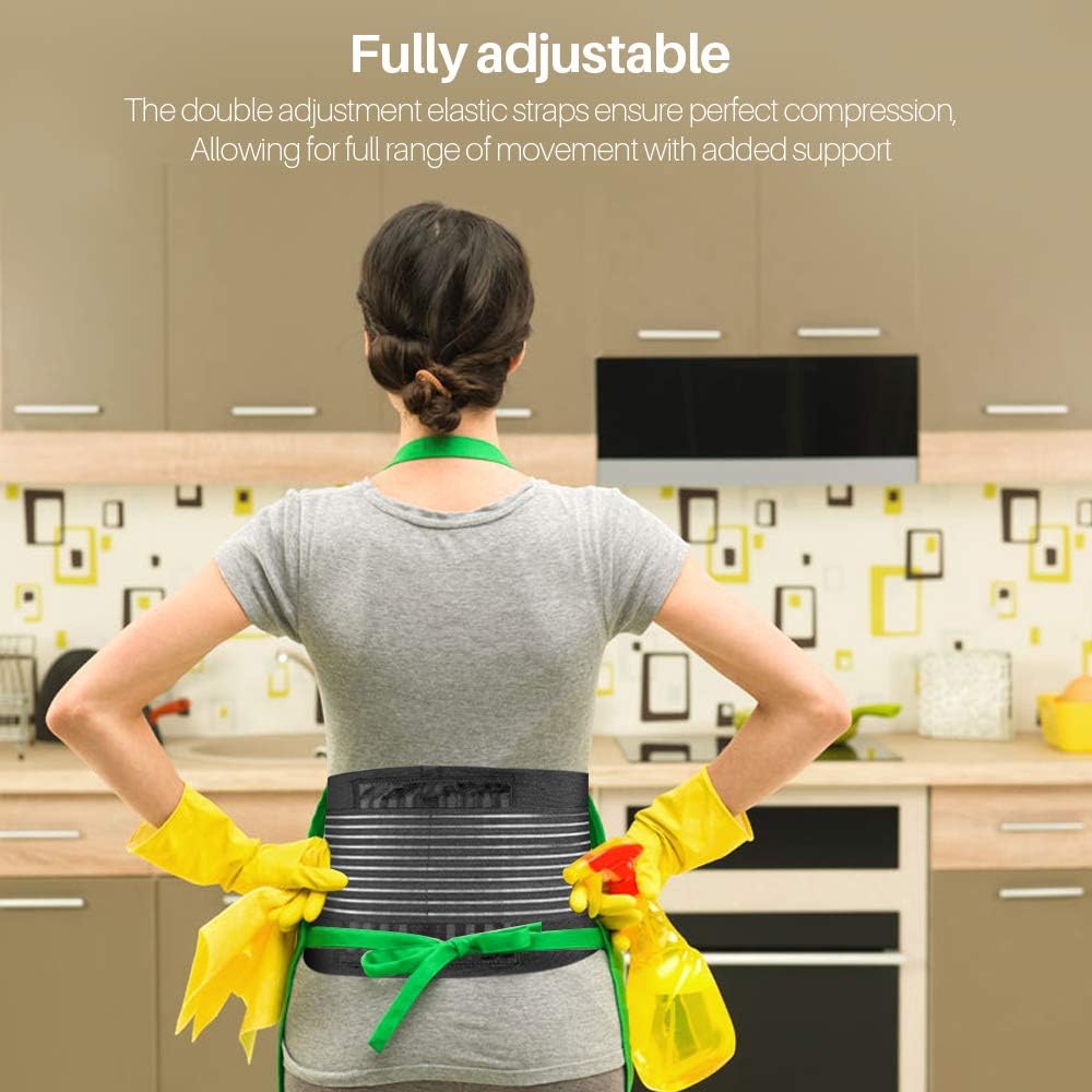 Back Pain Support Belt | Lightweight, Adjustable & Comfortable Lumbar Support for Instant Pain Relief