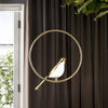 Image of Circle Pendant Lamp with Bird Motifs – Modern Lighting Fixture for Home Decor & Unique Ceiling Design