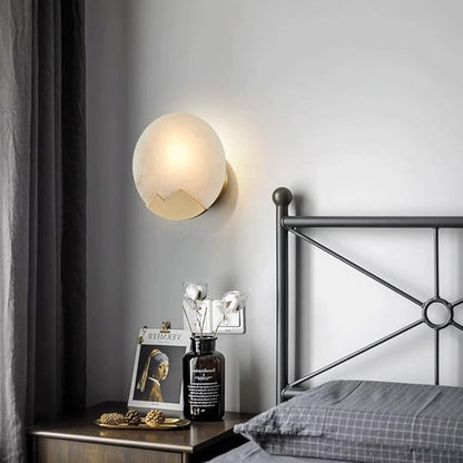 LED Marble Wall Light Fixture - Nordic Minimalist Design for Modern Home Decor & Ambient Lighting