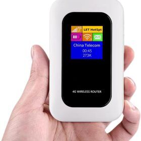 Portable 5G Wi-Fi Router | Secure, High-Speed Connection for Travel & Home Use