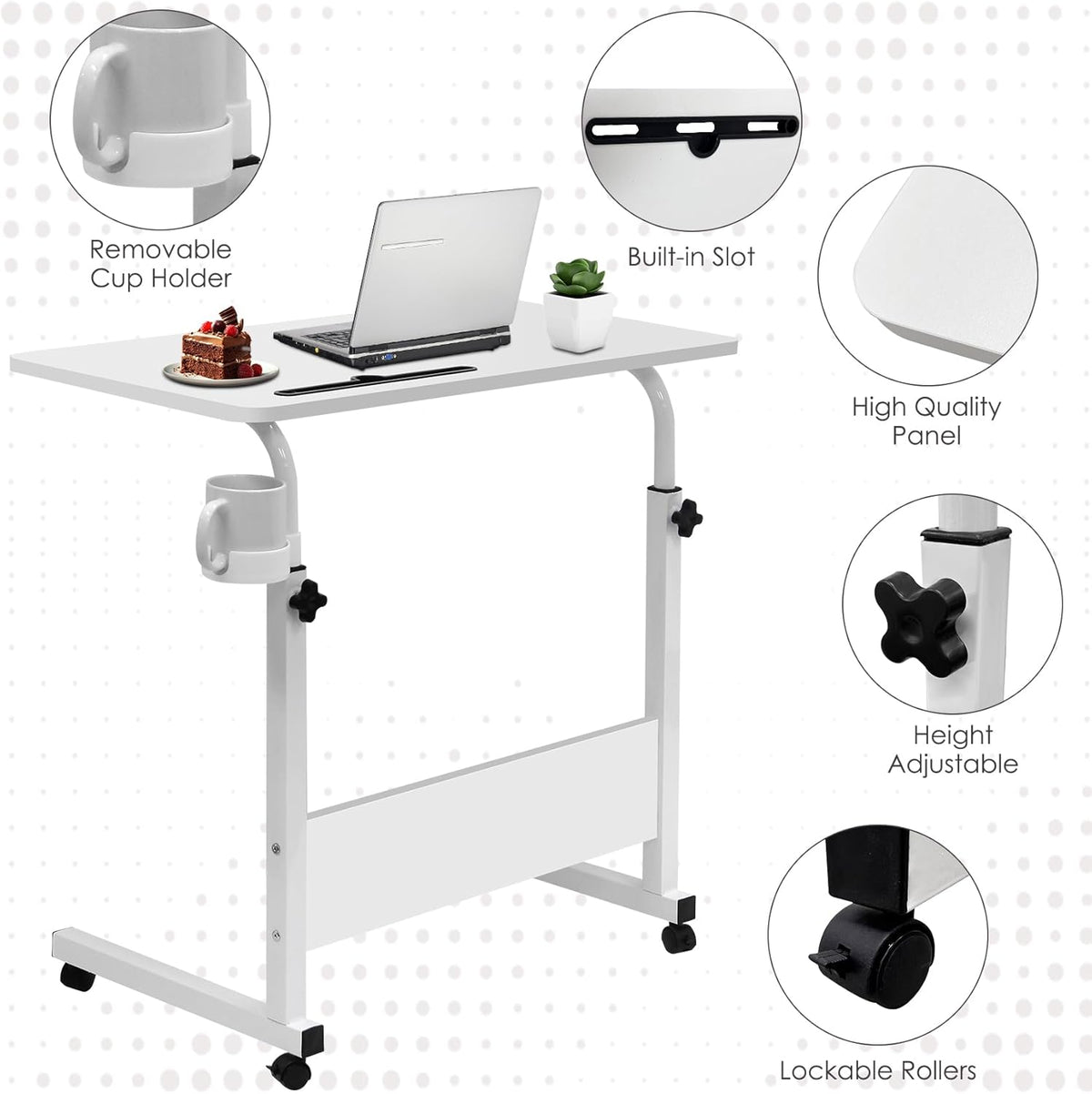 Adjustable Laptop Desk | Multi-Purpose, Height-Adjustable & Mobile for ...
