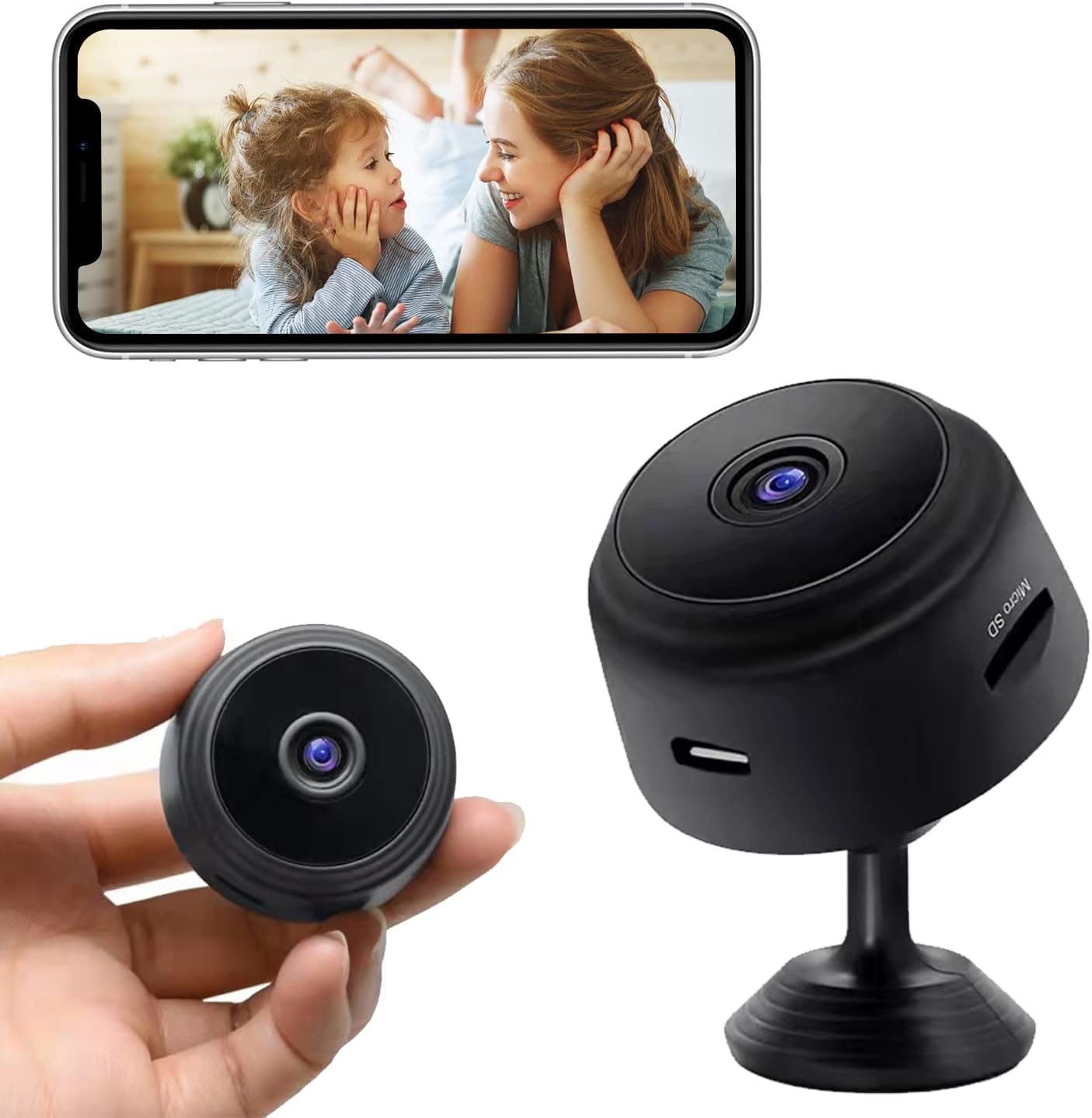 Eyecam Mini Spy Camera – Compact Wi-Fi Home Security Camera for Indoor Surveillance