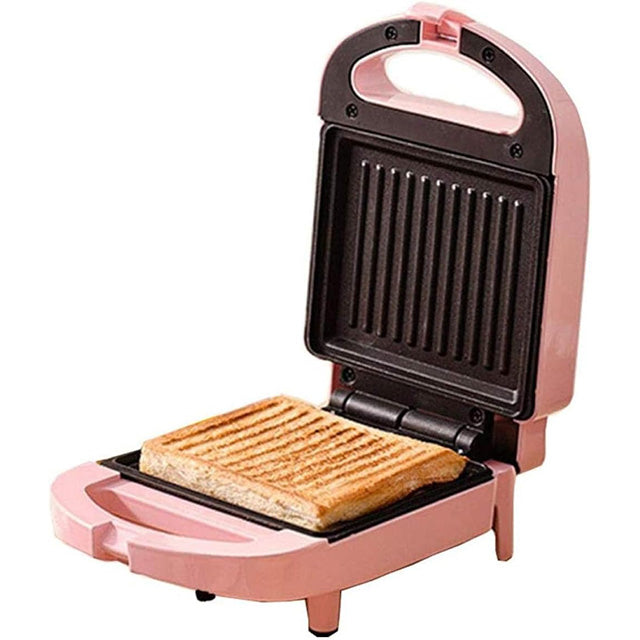 2-in-1 Sandwich Maker & Toaster | Non-Stick Auto-Sealing Plates for Quick Breakfasts, Snacks & Easy Cleanup