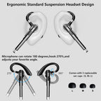 Bluetooth 5.1 Noise Cancelling Headset | Dual Mic, Ergonomic Design & Hands-Free Calling for Professionals