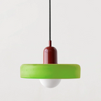 Scandi Bauhaus Pendant Light – Stylish Orange Ceiling Lamp for Contemporary Spaces
