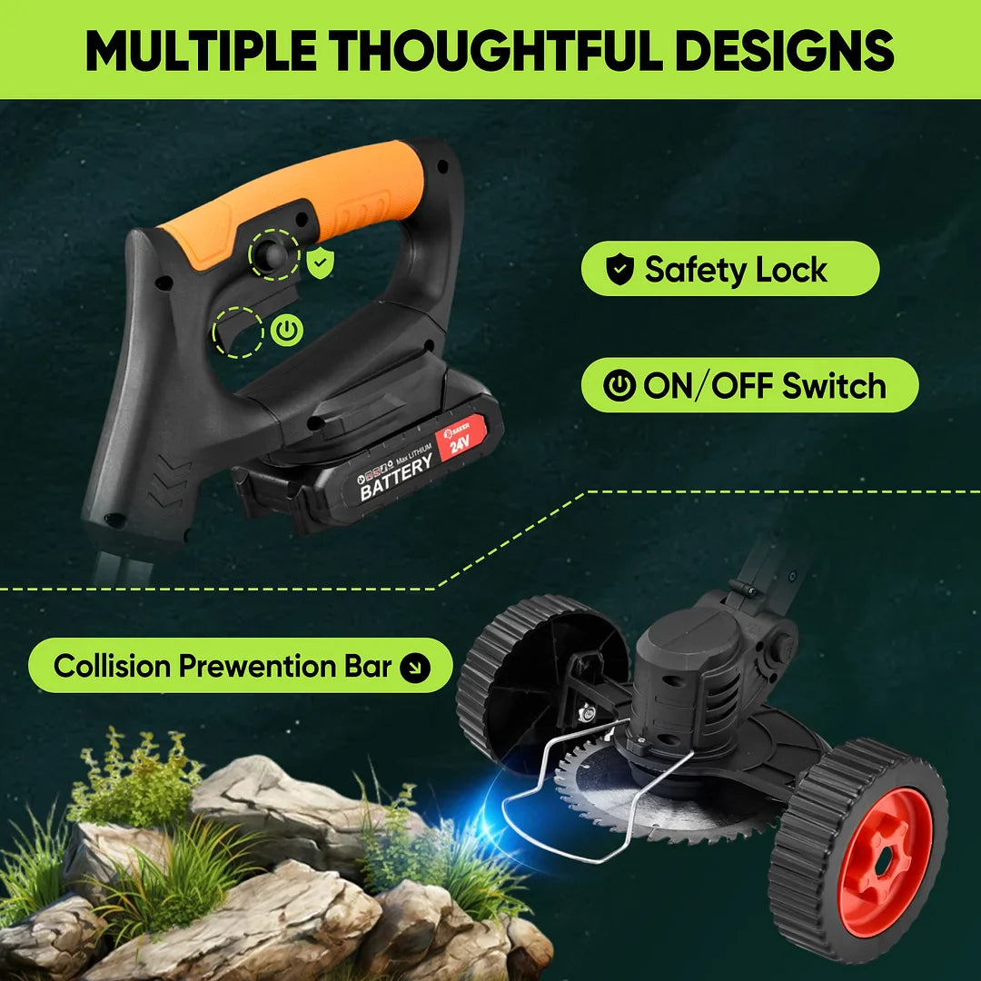 Heavy Duty Strimmer With Blades - Lawn Line Trimmer