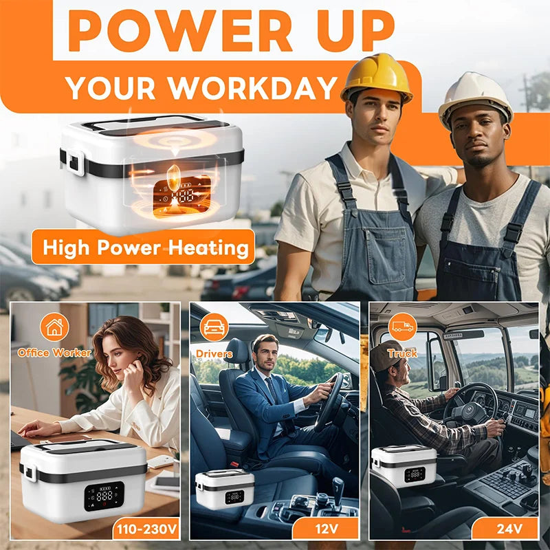 Food Container With Heater - Portable Microwave For Car