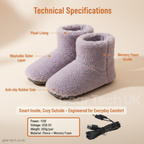 Rechargeable Heated Slippers – Electric USB Heated Shoes & Foot Warmers for Home, Indoor Comfort & Cold Feet Relief