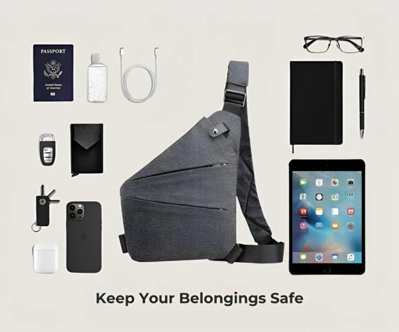 Anti-Theft Crossbody Bag | Lightweight, Slash-Resistant & Ideal for Travel, Commuting & City Adventures