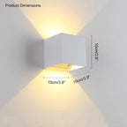 LED Outdoor Up Down Wall Light | Waterproof Metal Fixture for Patio. Garden & Entryway Illumination