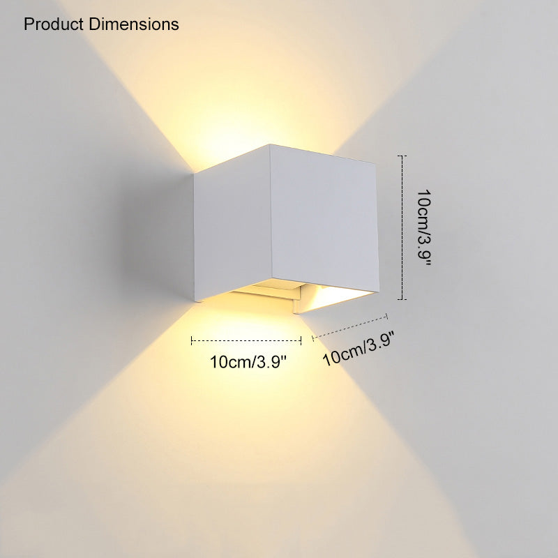 LED Outdoor Up Down Wall Light | Waterproof Metal Fixture for Patio. Garden & Entryway Illumination