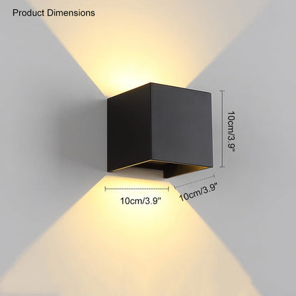LED Outdoor Up Down Wall Light | Waterproof Metal Fixture for Patio. Garden & Entryway Illumination