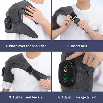 Shoulder Massage Device | Heat Therapy, Adjustable Intensity & Ideal for Muscle Relaxation