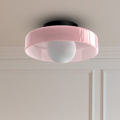 Modern Round LED Ceiling Light Fixture - Energy-Efficient Lighting for Living Room & Kitchen Spaces