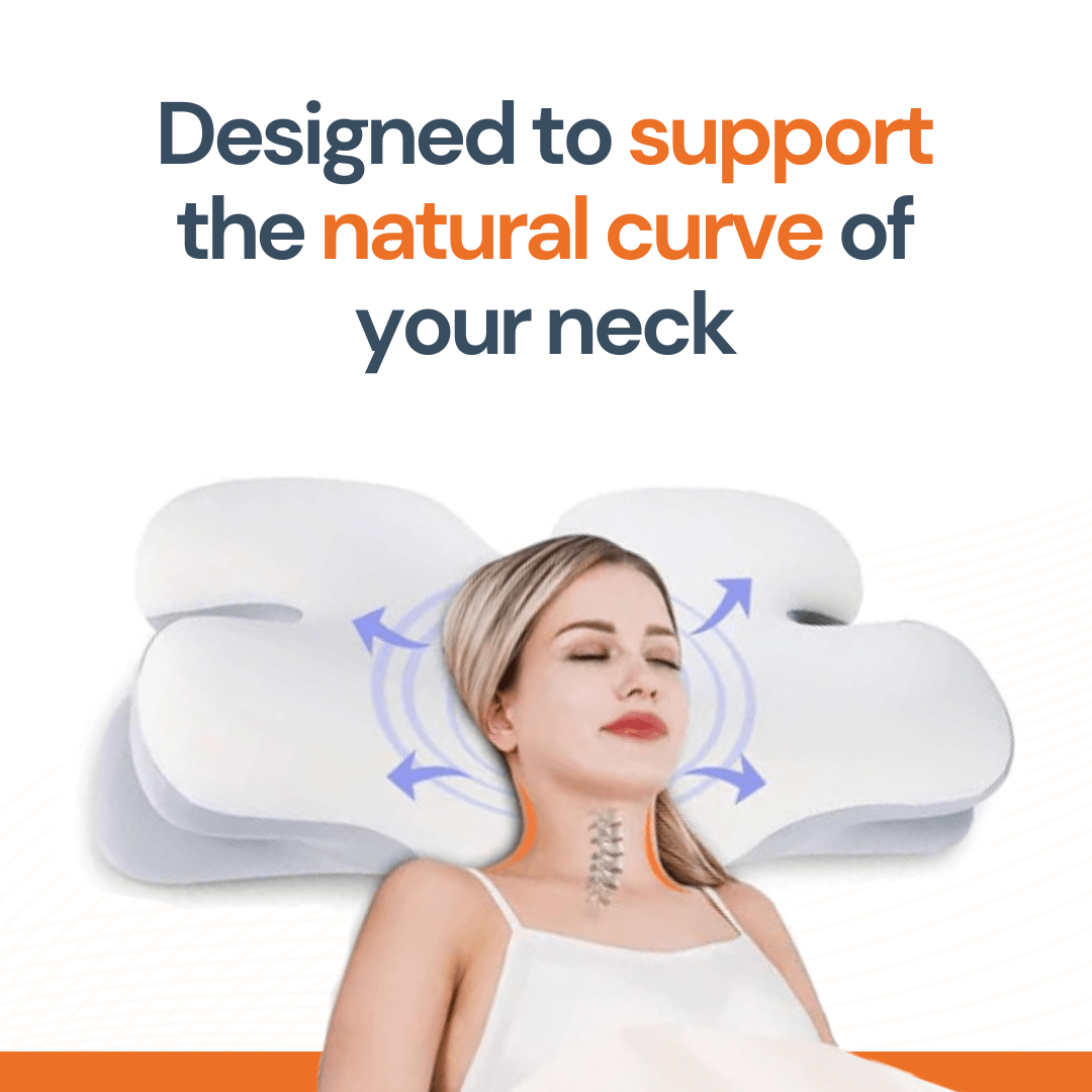 Ergonomic Cervical Pillow | Memory Foam, Neck Support & Ideal for Restful Sleep