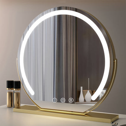 LED Touch Control Vanity Mirror | 360° Rotatable. Dimmable Light & Ideal for Daily Makeup and Skincare Applications