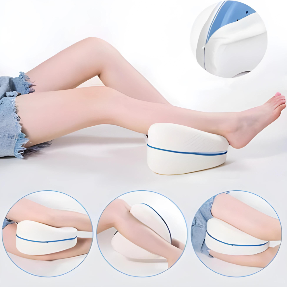 Orthopedic Knee Pillow for Side Sleepers - Contoured Support Cushion for Pain Relief & Comfort During Sleep