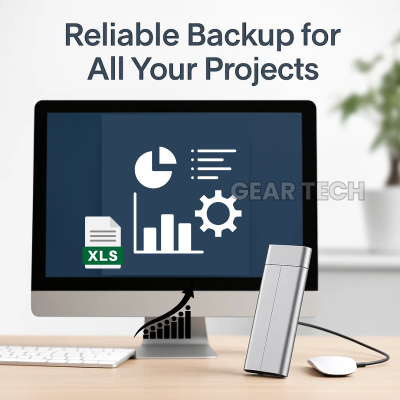 External SSD Hard Drive 1TB–16TB – Portable USB-C Solid State Storage Device | High-Speed External Storage for PC & Mac