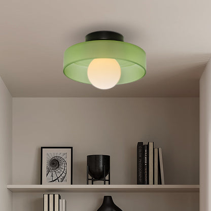 Modern Round LED Ceiling Light Fixture - Energy-Efficient Lighting for Living Room & Kitchen Spaces