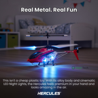 Hercules Unbreakable 3.5CH RC Helicopter Mini RC Helicopter with Gyro Crimson