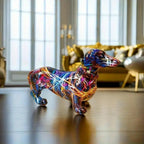 Decorative Dachshund Figurine – Porcelain Sausage Dog Gift for Dog Lovers