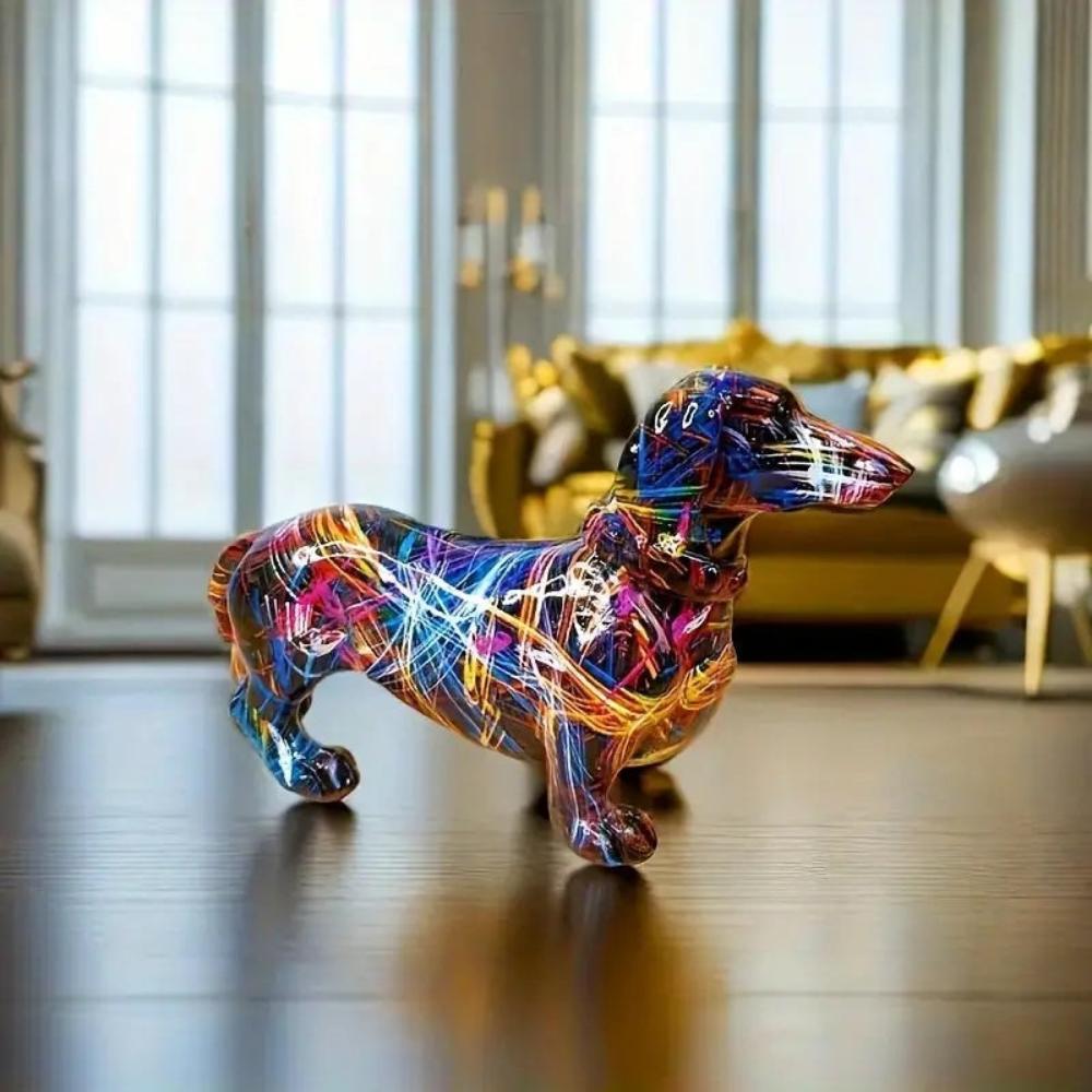Decorative Dachshund Figurine – Porcelain Sausage Dog Gift for Dog Lovers