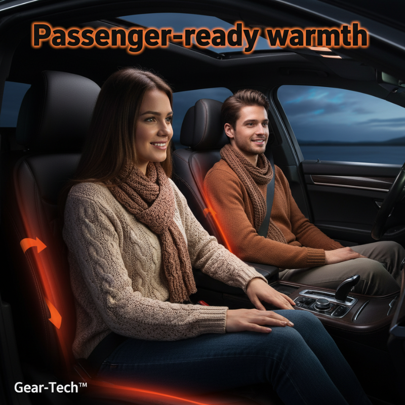 Heated Car Seat Cover | Adjustable Temperature Control 30℃-65℃ for Cars, Trucks & Home Use