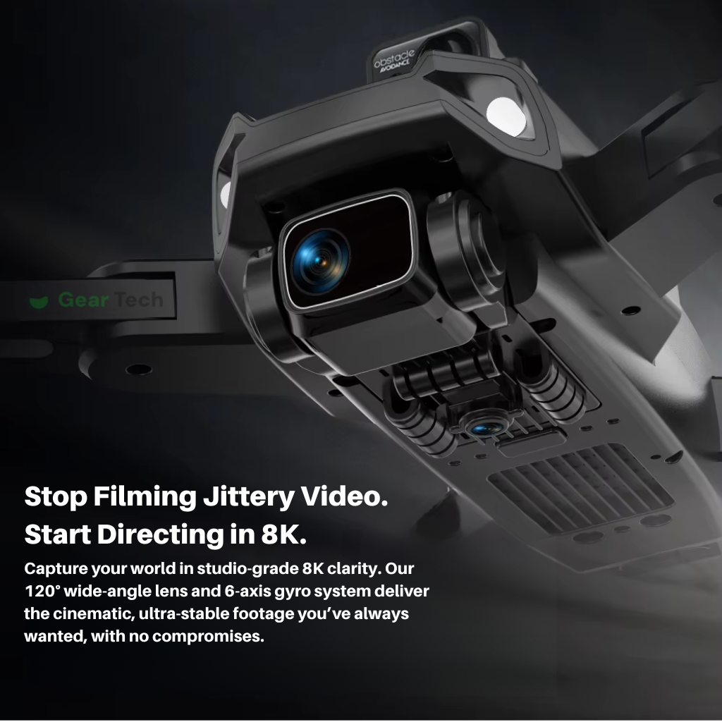 RG106 Pro Drone – 8K HD Dual Camera, GPS, and Brushless Motors