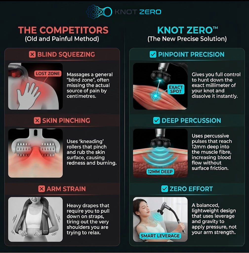 KNOT ZERO™ - Deep Tissue Neck & Shoulder Massager