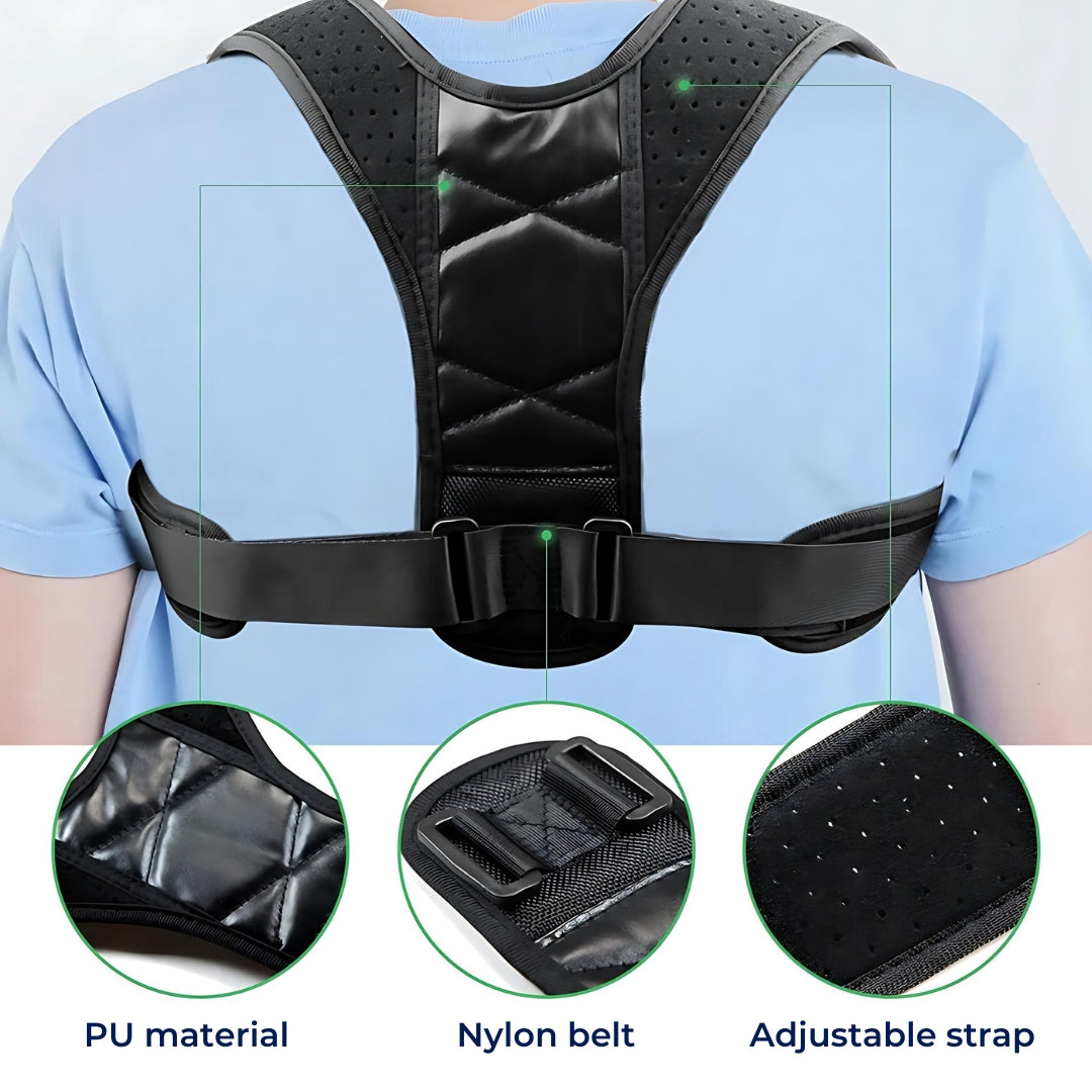 Adjustable Back Brace Posture Corrector for Chronic Pain Relief and Daily Comfort Support