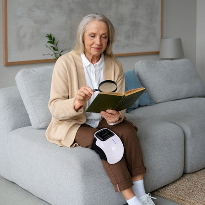 Knee Massager with Red Light Therapy for Pain Relief and Muscle Recovery