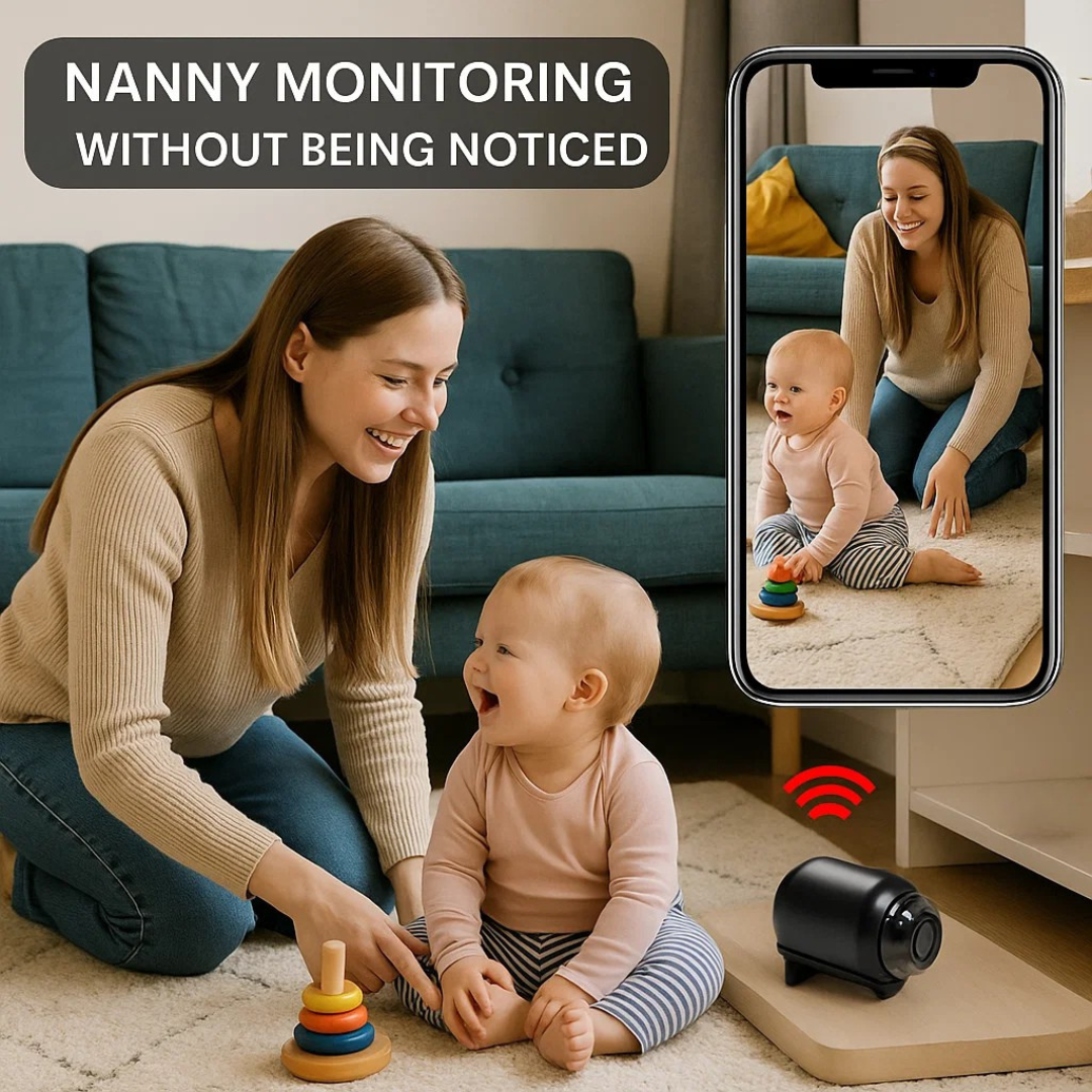 Mini Wireless Hidden Camera and Audio - Tiny Surveillance Mini Spy Cameras Wireless Nanny Monitoring