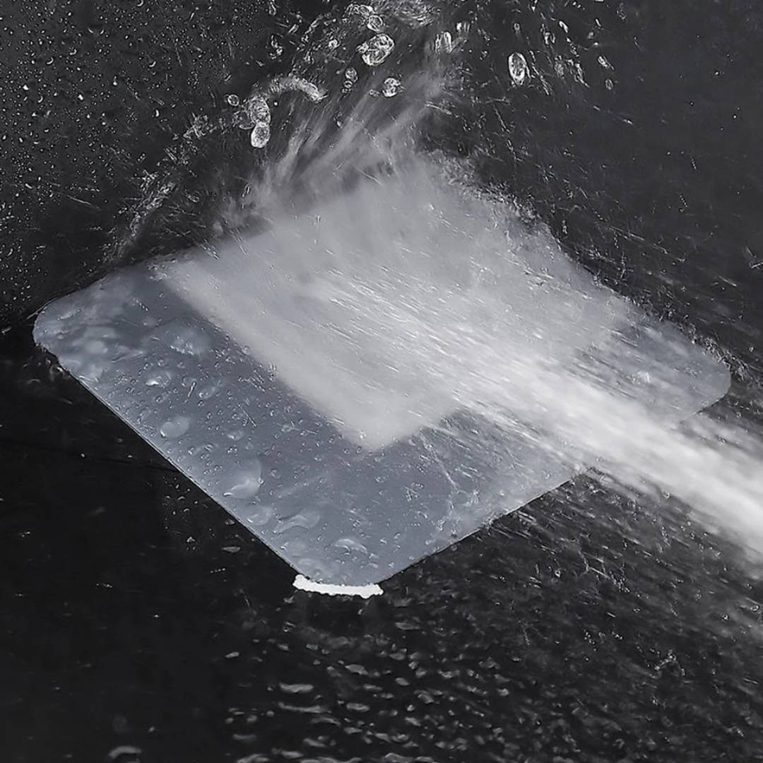 Shower Hair Trapper & Wet Room Drain Cover - Silicone Anti-Odour Mat to Catch Hair & Prevent Clogs