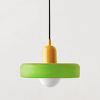 Scandi Bauhaus Pendant Light – Stylish Orange Ceiling Lamp for Contemporary Spaces