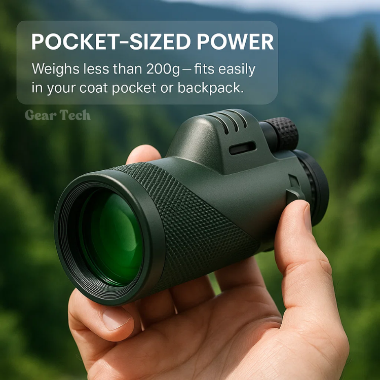 Compact 600x Ultra-Zoom Monocular | HD Lens, Lightweight & Perfect for Hiking, Birdwatching, and Sports Events