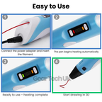 3D Pen for Kids – Creative 3D Printing Pen for Drawing and Artistic Projects, Ideal for Young Artists