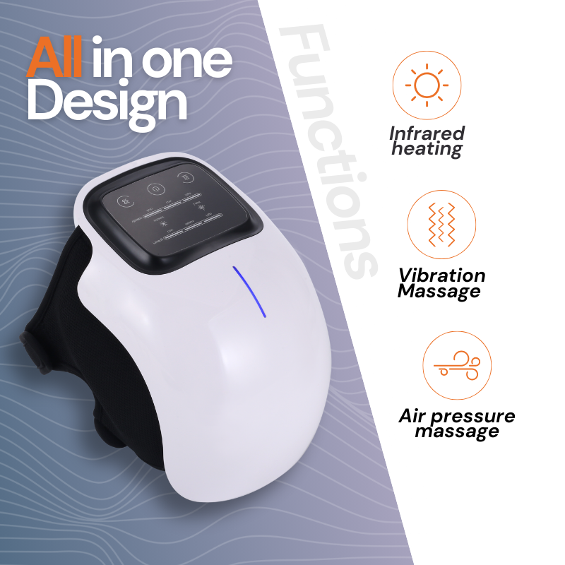 Knee Massager with Red Light Therapy for Pain Relief and Muscle Recovery